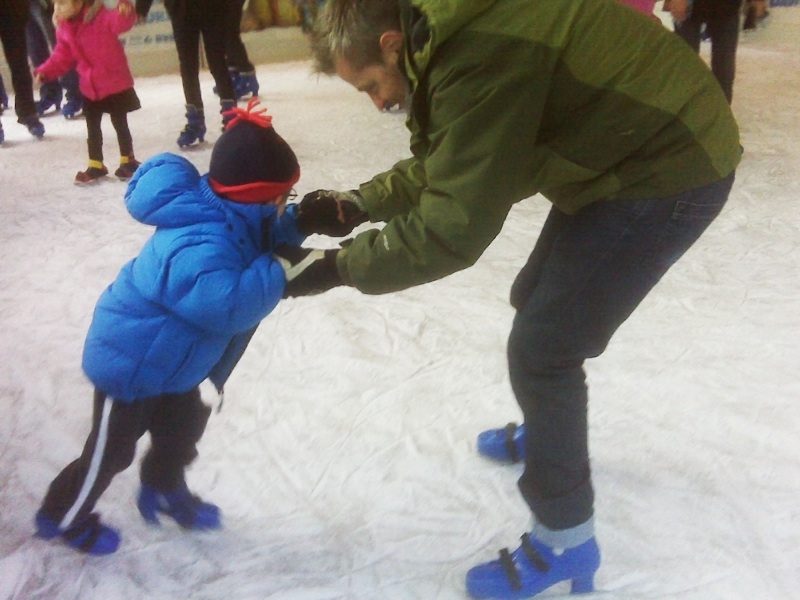 skating at the natural history museum